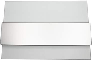 Delux, cassetta di distribuzione moderna, da incasso, da 8, 12 e 24 moduli, per montaggio a parete, 1 fila e 2 file, IP4x (12 moduli, in vetro bianco)