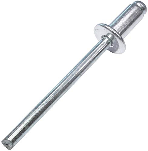AERZETIX - Set di 100 rivetti ciechi standard Ø5x10mm alluminio/acciaio - DIN 7337 A - rivetto pop a rottura stelo - C48112