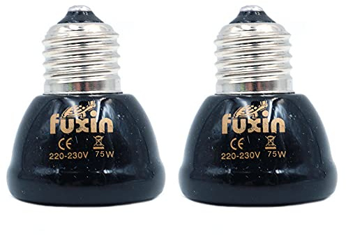 ANCLLO E27 Lampadina Lampada riscaldante per Animali Domestici in Ceramica a infrarossi lontani per Lucertola Ragno della Frutta Rettile Lampadine scaldavivande 100W