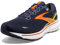 Brooks Herren Ghost 15 Sneaker, Peacoat Red Yellow, 46 EU