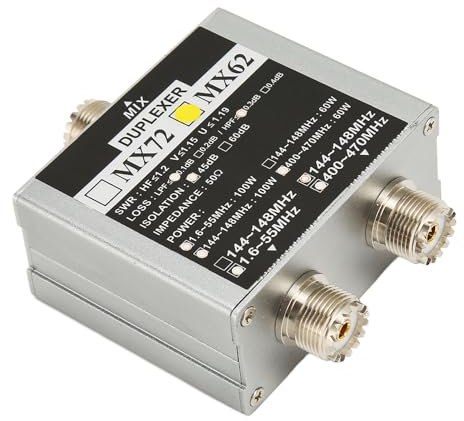 Beufee Diplexor Coaxial, Señal De Vídeo, Bloque De CC Coaxial, Divisor De Cable Coaxial, Combinador De Antena De TV UHF VHF, Combinador Divisor De 2 Vías