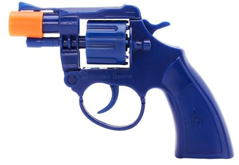 Toyland® Pistolet Bleu à 8 Coups 14 cm (5,5) - Jouets de Jeux de rôle et de déguisements - Accessoires de Costumes d'halloween - 3 Ans et Plus