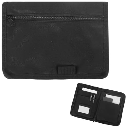 Pochette Pour VéHicule, Porte-Documents A5 à Compartiments Multiples 24 X 17,5 Cm, Porte-Documents à Compartiments pour A5 Pochette Manuelle Portable pour ChèQues Factures ReçUs Tickets