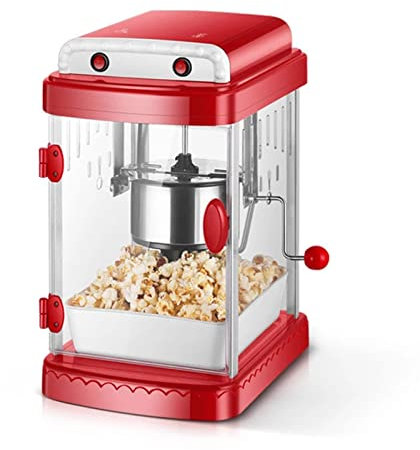 SmPinnaA Máquina para Hacer Palomitas De Maíz Retro, Máquina para Hacer Palomitas De Maíz con Aire Caliente, Iluminación Incorporada, Resistente Al Calor Y A Prueba De Explosiones, Antiadhe