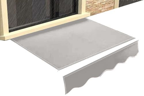 Toldo impermeable de repuesto para toldo retráctil de 8 pies, 13 pies, 16 pies, 3 x 1,5 m, cubierta de parasol para restaurante