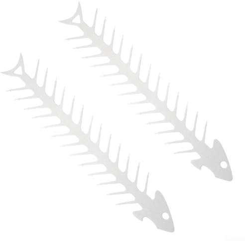 Fourchettes en acier inoxydable avec design unique en forme d'arête de poisson pour améliorer votre expérience de barbecue sans effort