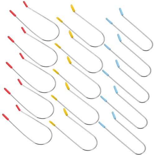 VALICLUD 24piezas Clips Shaped Para Rizador Eléctrico De Sujetadores Para Rulos Calientes De Fijación Segura Para Peinados y Permanentes Casa