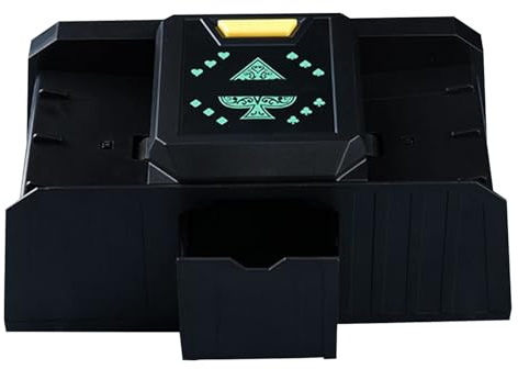 Automatisk kortblandare, spelkortsblandare automatisk – automatisk | kortblandare med 2 däck – kortblandare, automatisk kortblandare för kortspel, poker, blackjack, Texas Hold'em