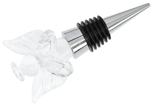 TOYANDONA Tappo di Chiusura Delicato per Bottiglia di Vino in Cristallo Angelico Tappo Decorativo Riutilizzabile Chiusura Ermetica per Conservazione e Decorazione Domestica