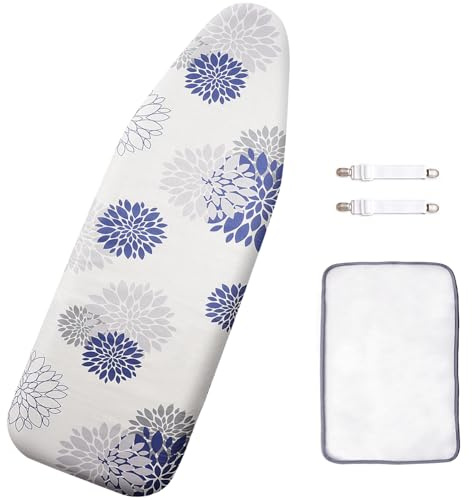 SheeChung 14x42 Over-The-Door Ironing Board Cover and Pad,Heat Resistance