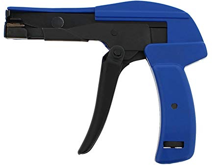 QWORK® Kabelbinderzange Spannwerkzeug 2.2 - 4.8 mm mit einstellbarer Spannkraft zum Befestigen und Schneiden von Nylon Kabelbindern