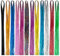 12 Farben Haar Lametta, 1200 Strands Lametta Haarverlängerungen, Hitzebeständig Haarlametta Extension, Glänz Haarsträhnen für Mädchen Frauen Party Musik Festivals Weihnachten, 120 cm