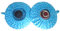 DLK - 2 X Thick Fabric Steam Catcher -100% Cotton Steaming Cloth Cooking - (8-11) / (20-28) cm Rice Lid Cover, Rice Brewing Cover - Steam Trap Set of 2 - Blue