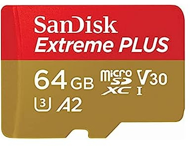 SANDISK - Cards Extreme Plus MICROSDXC 64GB + SD Adapter 200MB/s 90MB/s A2 C10 V3