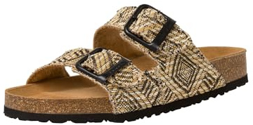 Tamaris Damen Footbed Styles; BLACK STRUCTURE/schwarz; 41 EU