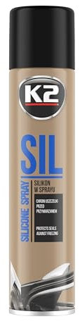 K2 Lubrifiant en silicone en spray - Conçu pour la lubrification du plastique, du caoutchouc, du métal, du verre et d'autres surfaces - 300 ml (6)