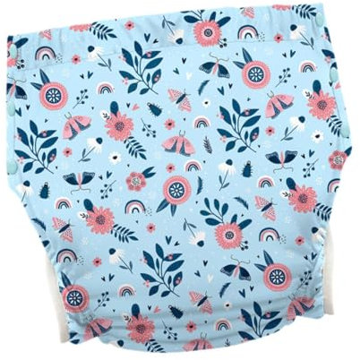 JAYIOLA Windel für Erwachsene, wasserdicht, für ältere Menschen, angenehm zu tragen, Inkontinenz bei älteren Menschen, weiche Inkontinenz-Überhose, Hellblau