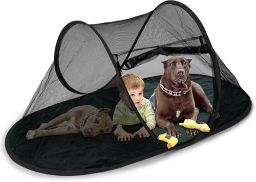 Large Foldable Pet Tent – 180x90x76 cm Outdoor Playpen for Cats & Dogs, Spacious Breathable Mesh Enclosure, Durable Waterproof Base, Easy Setup, Portable for Travel, Camping & Garden Use
