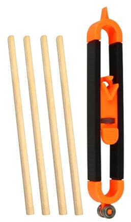 Scribe Tool,Scribing Tools,Contour Gauge Pencil,Multi Functional Scribing Tool With Lock,Scribe Tools,Plastic Material,Includes 1 Contour Gauge And 4 Pencils,Suitable For Woodworking,Measuring(Orange