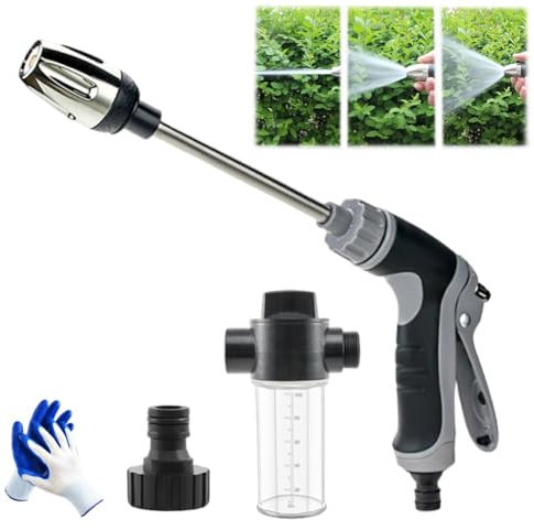 Hidrolavadora Waterblitz, NuEVA Pistola De Agua De Alta Presión Waterblitz (2025), Con Diversos Efectos De Rociado, Portátil Para Limpieza De Autos, Pisos Y Paredes, Con Juntas Metálicas(Setb#)