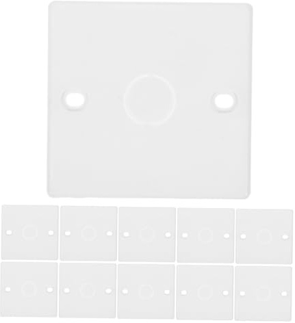 FIXOSHEE 20 piezas Placas Cubiertas de Caja de Techo Tipo con Orificio Fáciles de Instalar para Interruptores y Enchufes Uso Hogar Oficina y Comercio Protección Eléctrica Segura y