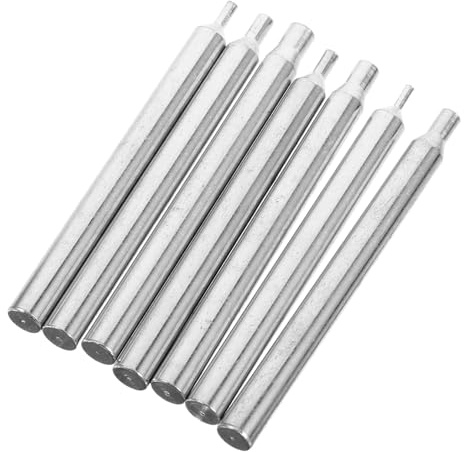 Alipis Bastoncini per Lucidatura Set 7 Impugnatura Confortevole Set 7 e Funzione di Lucidatura in Metallo Argento per Accessorio di Macinazione Pietre Preziose