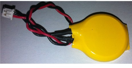5 x CMOS Batterie/Battery BIOS CR2032 Stecker 3V 2 poliger Stecker (MOLEX) PC EASTCELL FBA
