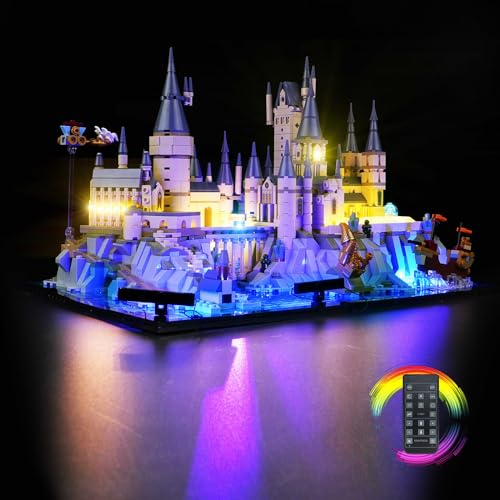 cooldac Led Licht Kit Kompatibel mit Lego Harry Potter 76419 Schloss Hogwarts Set, Fernbedienung Dekorlichter Set Kompatibel mit Lego 76419 Harry Potter Hogwarts Castle(Nur Beleuchtung,Kein Modell)