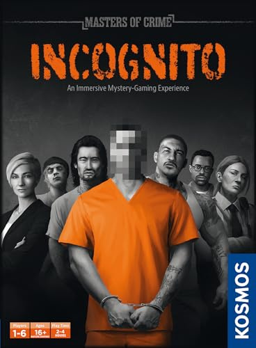 Thames & Kosmos Masters Of Crime: Inkognito - Uppslukande kortspel, kooperativt kortspel för vuxna och tonåringar, brädspel för spelkväll, för 1 till 6 spelare, ålder 16+