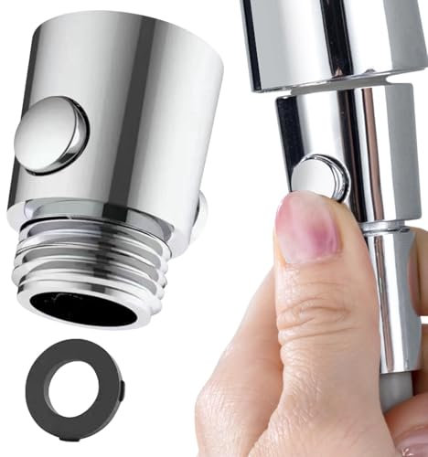 Shower Shut Off Valve,Shower Head Flowing Restrictor,G1/2 Shower Head Control Valve,Durable ABS Shut Off Valve Replacement Part,Universal Replacement Water Pressure Regulator,for Handheld Shower