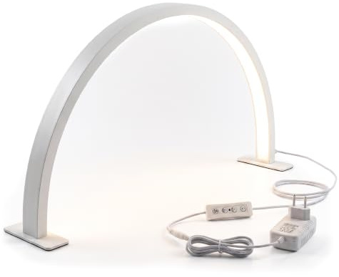 KEOPALIA Lampada arco LED HALFMOON led per estetista centro estetico manicure ufficio casa negozio tavolo da lavoro scrivania