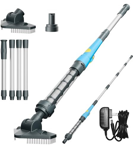 Oxseryn Poolsauger mit Akku, leicht kabellos Handstaubsauger tragbar, akkubetriebener Pool-Staubsauger,wiederaufladbar, Poolreiniger für unterirdische und oberirdische Pools, Spas und Whirlpools