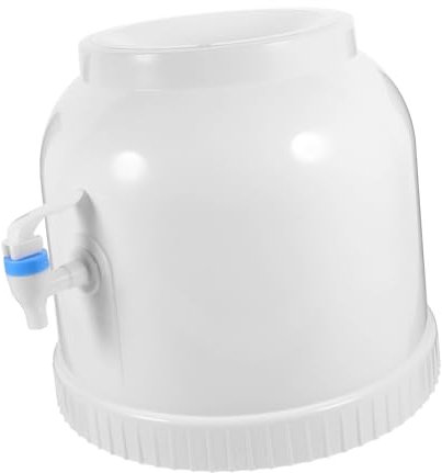 FIXOSHEE Dispensador de Agua de Escritorio Grifo, Soporte para Botella de 5l, Plástico Resistente, Antideslizante, Portátil para Oficina y Camping, Estante Compacto para Jarras y Garrafas