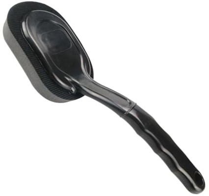 Amosfun Brosse Applicatrice De Brillance pour Pneus avec Éponge Nettoyante 11.42X3.54X3.15In Manche Ergonomique Léger pour Entretien Auto Facile Et sans Rayures