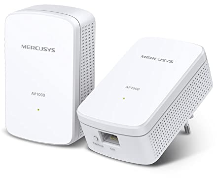 TP-Link TL-PA7010 KIT Powerline Adapter (1000Mbps(2-Ports) Powerline, Ohne Steckdose, 1x Gigabit Port, Plug & Play, energiesparend, kompatibel zu allen gängigen Powerline Adaptern) weiß