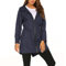 SotRong Vêtement de pluie coupe-vent, léger et pliable pour femme, capuche, pour la marche, le camping, bleu marine, XXL