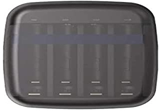 Xtar Ladegerät für 4 Stück R03 / AAA und R6 / AA, Li-ion 1.5V / NiMH Akkus, Stromversorgung über USB Typ C, Modell: BC4, schwarz STD