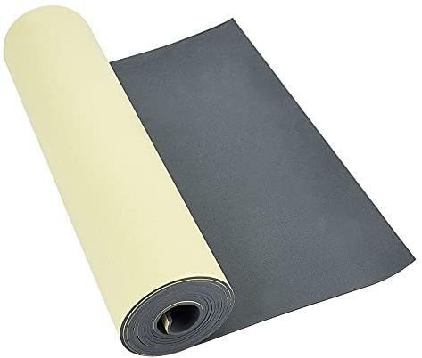 BENECREAT 2mx29.5cm Rouleau de Mousse EVA Auto-adhésif de 5mm d'épaisseur pour la Protection des Meubles, Le Remplissage des espaces, Les Costumes et Autres projets d'artisanat Gris