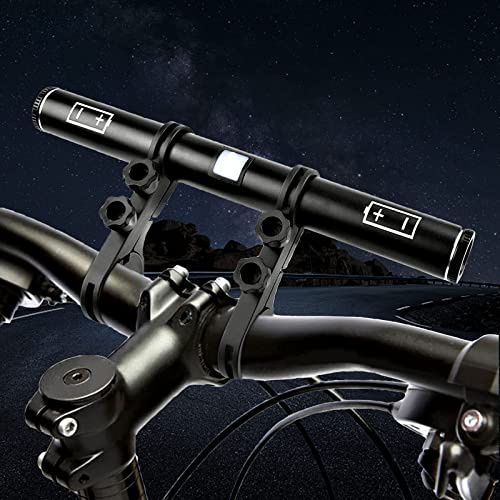 RAYCCI Bicycle Handlebar Extender with 4000mAh Power Bank,8.2in Bike Handlebar Extension Bracket for Speedometer,GPS,Mobile Phone Holder and Bike Light