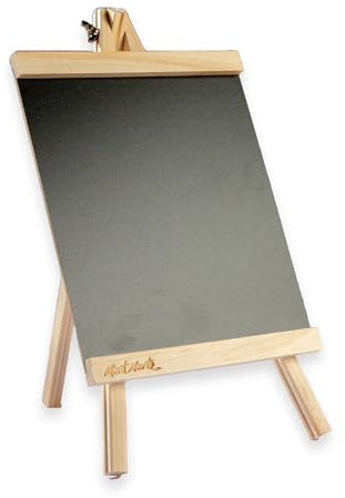 Mont Marte Chevalet Ardoise – Tableau à Craie compact sur chevalet en bois de pin – Petit Tableau Noir Ardoise avec Support – 34,5 x 20,5 x 10 cm