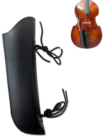 WUQIMUSC Upright Bass bow quiver, Leather Bass bow case, Sturdy Bow bag Holder for German and French bass bow, Bass Instrument Strings Accessories (Black)