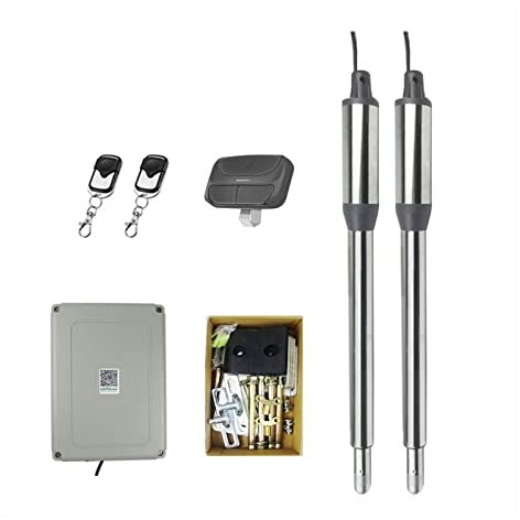 Moteur Portail Coulissant, Ouvre-porte automatique en acier inoxydable for portails PKM-101 jusqu'à 16 pieds de long et 650 livres for portail à double battant for la sécurité à domicile/ferme/garage/