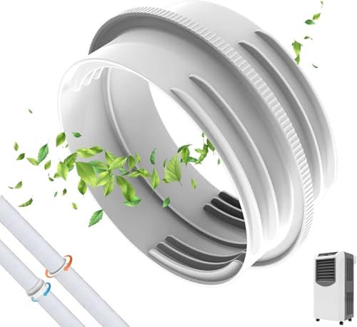 Klimaanlagen Abluftschlauch Adapter,130mm innen/150mm Außen,Abluftschlauch Klimagerät,Lüftungsrohrverbinder,Klimaanlagen Schlauchkupplung für Klimaanlage Dunstabzugshaube 