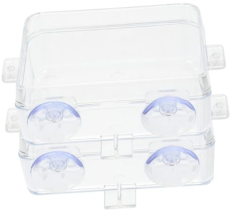 Milisten 2piezas Comederos para Reptiles Ventosa Prueba De Fugas Comedero para Geckos y Bebedero Suministros para Reptiles Multifunción para Terrarios