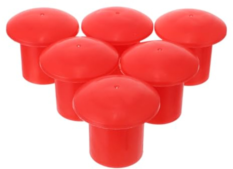 TEHAUX 30 Bouchons De Sécurité Pour Barres D'Armature Capuchon De Protection Pour Acier En Plastique Industriel Haute Visibilité Pour Chantier De Construction Et Accessoires D'Armature