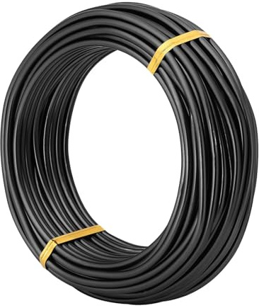 Alambre Negro Para Bonsáis, Alambre De Aluminio Con Un Diámetro De 1-5 Mm, 10 Metros Por Rollo, Adecuado Para La Creación De Bonsáis Y El Modelado De Ramas (5mm)