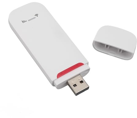 Sxhlseller 4G LTE USB-modem Dongle Router med SIM-kortplats, 500 Mbps Bärbar Rese-hotspot för Bärbar Surfplatta, Dela Internet Upp Till 10 Enheter - Stöder Europa Asien Oceanien Afrika