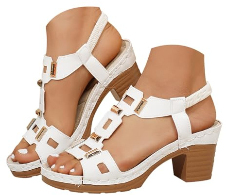 Sandaler damer läder – damsandaler sommar andas sommarskor platå eleganta sandaler vintage vattensandaler mjuka romerska sandaler bekväma platåsandaler mode vandringssandaler casual utomhus