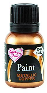 Rainbow Dust - Peinture alimentaire 100% comestible 25 ml (Metallic Copper)
