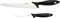Fiskars Messer-Set, 2-teilig, Küchenmesser (Klingenlänge: 21 cm) und Gemüsemesser (Klingenlänge: 11 cm), Essential, Edelstahl / PP-Kunststoff, Schwarz, 1065582